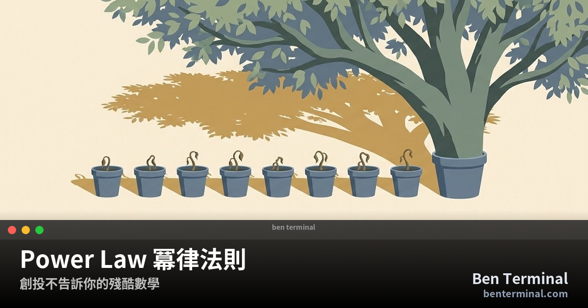 Power Law 冪律法則 — 創投的殘酷數學與創業決策