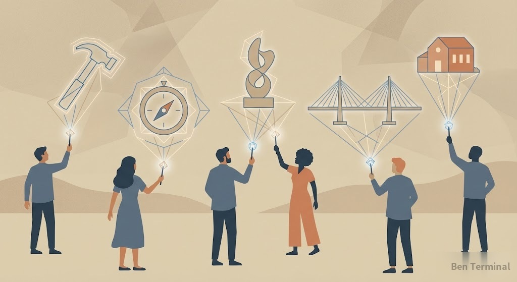 每個人手持魔杖，創造出不同的事物