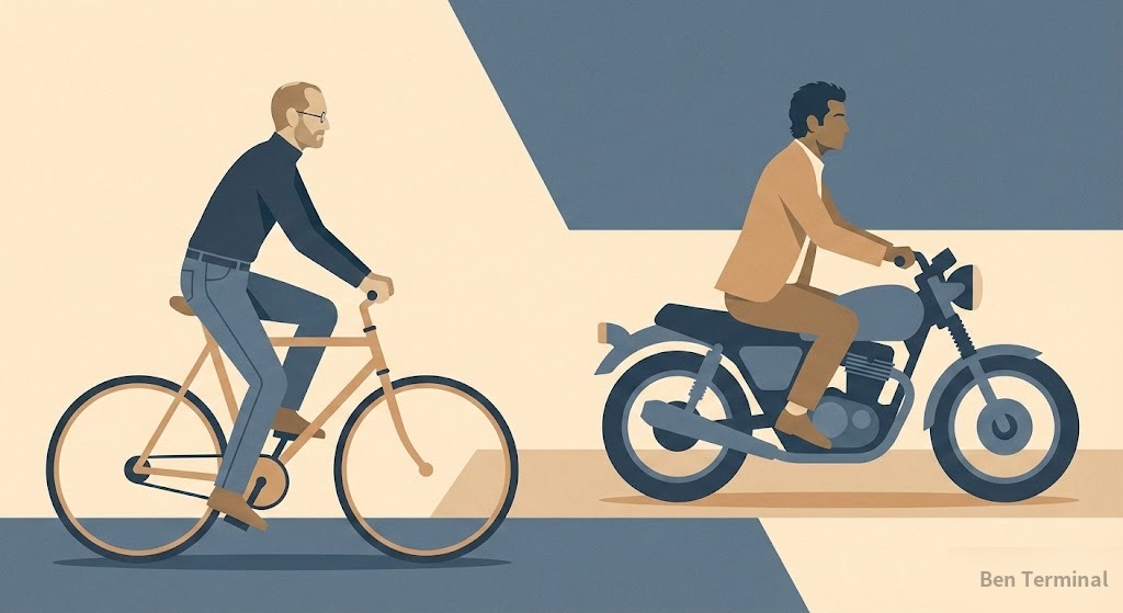 Steve Jobs 的心智腳踏車，Naval 升級為心智摩托車